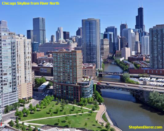 Stephen Bierer Chicago Skyline from River North