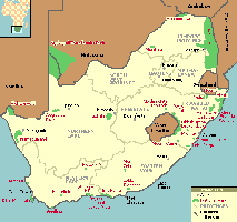Stephen Bierer map of South Africa